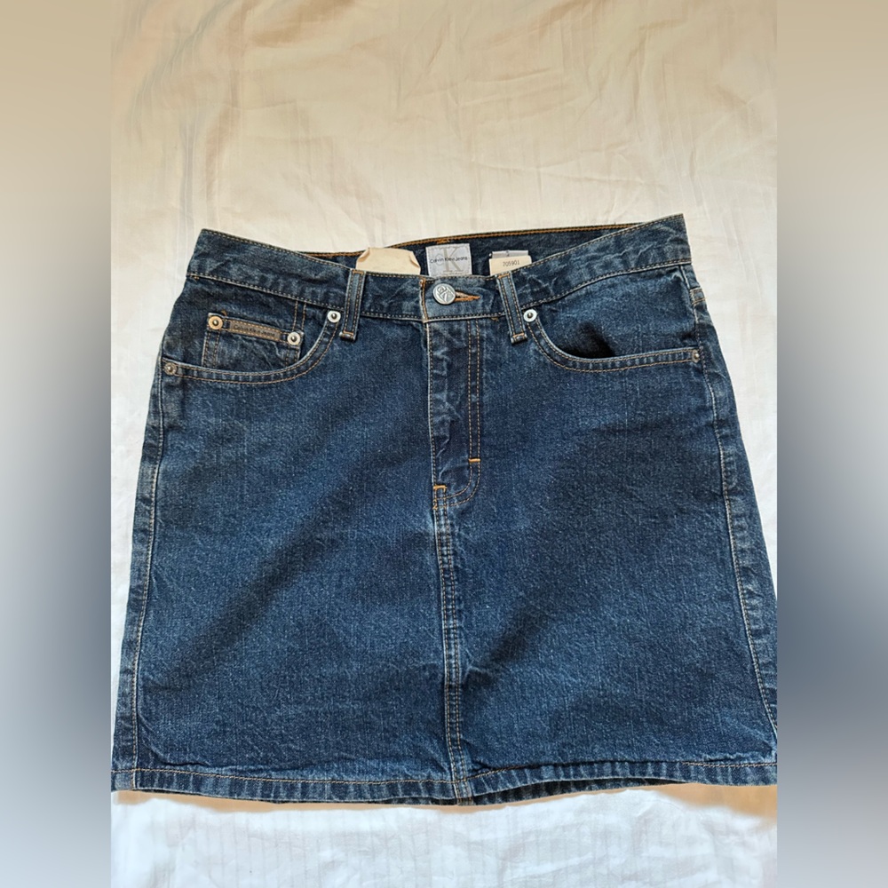 Calvin Klein Denim Blue Skirt